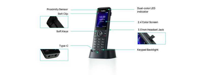 Wi-Fi Telefon Yealink AX83H – Bild 2